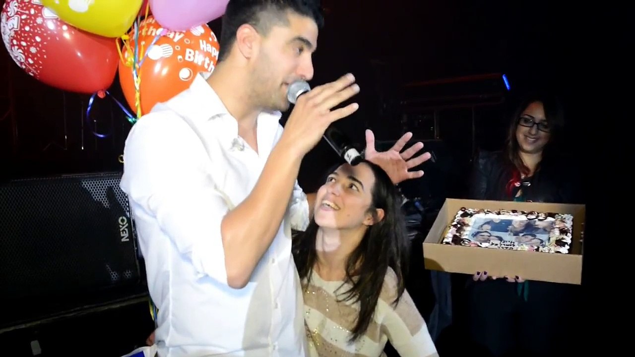 משה פרץ בקונגרס בחיפה חוגגת את היום ההולדת שלי Moshé Peretz