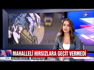 Mahalleli hırsızlara geçit vermedi meydan dayağı çekti