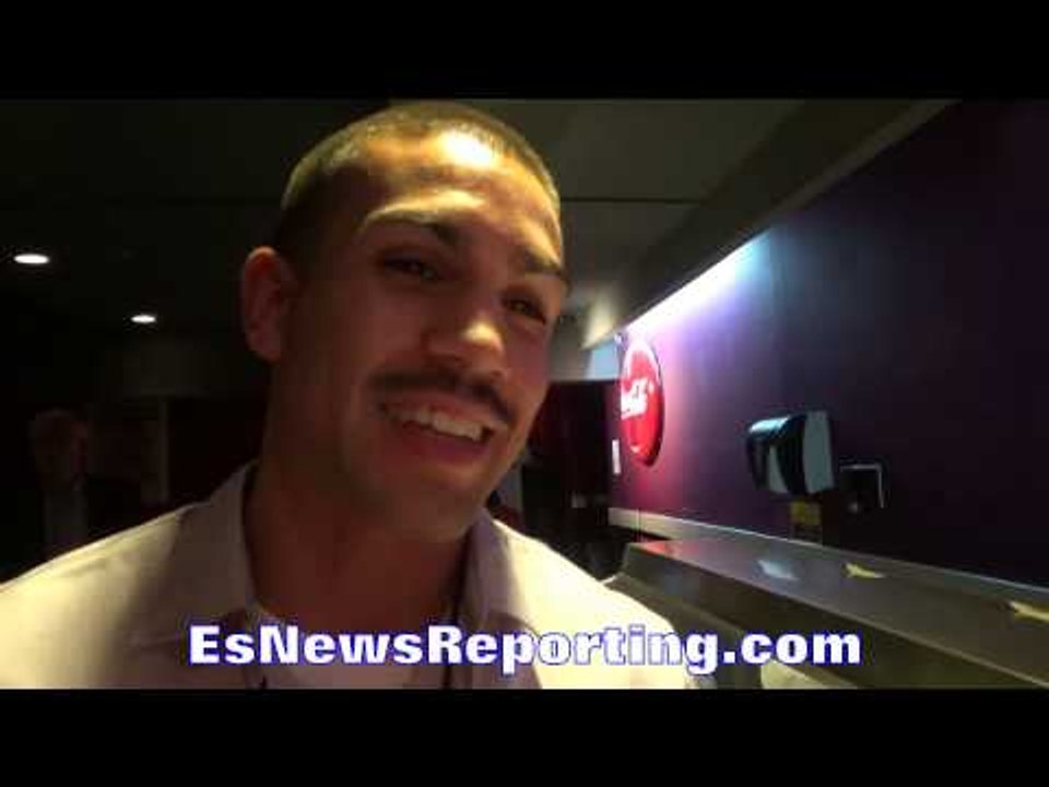 andy vences on and fighting in the streets with boxing gloves