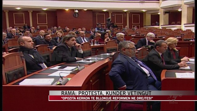 Rama: Protesta, kundër vetingut - News, Lajme - Vizion Plus