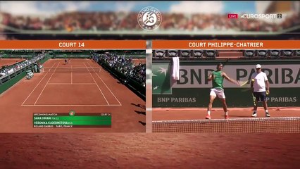 Rafael Nadal's 1st practice at Roland Garros 2017