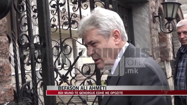 Befason Ali Ahemti, BDI mund të qëndrojë edhe në opozitë - News, Lajme - Vizion Plus