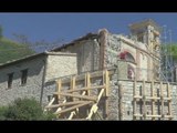 Muccia (MC) - Terremoto, lavori chiesa S.Andrea a Massaprofoglio (03.06.17)