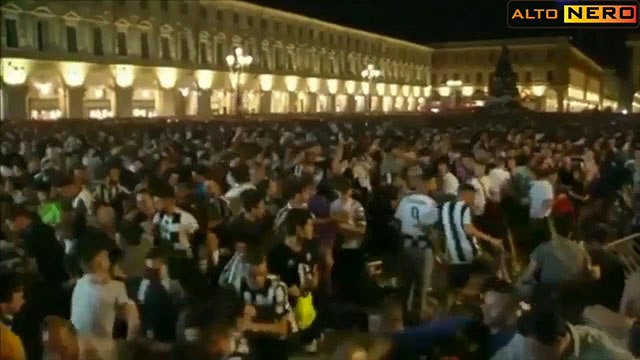 Veja imagens da confusão em praça de Turim durante final da Liga dos Campeões
