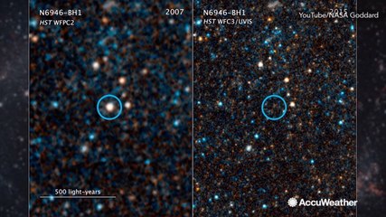 Astronomers witness star disappearing, possibly become black hole.mov