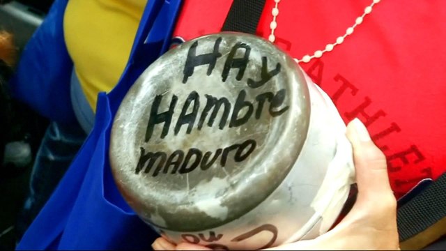 Venezuelans protest over food shortages and inflation