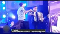 VEXAME:Bruno da dupla com Marrone-faz show bêbado!