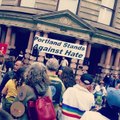 Opposing Protesters Gather at Portland City Hall