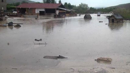 Çankırı'da Çiftliği Su Bastı