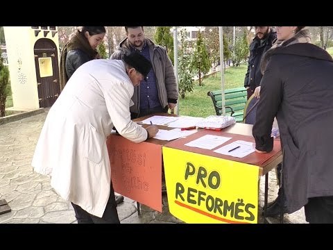 Report TV - Shoqëria Civile peticion për zbatimin e Reformës në Drejtësi