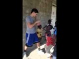 Look At The Excitement Arturo Marquez Teaching Boxing in Haiti  esnews boxing