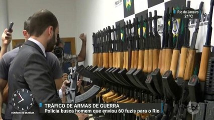 Polícia busca homem que enviou 60 fuzis para o Rio de Janeiro