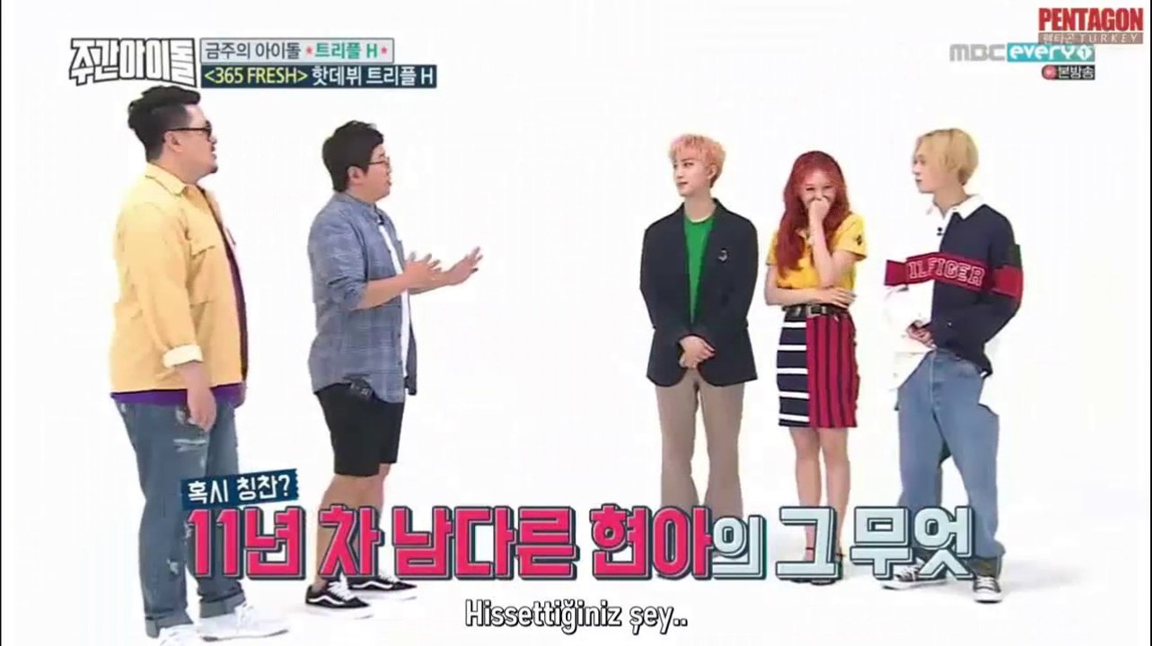 [TÜRKÇE ALTYAZILI] Triple H (트리플 H) - Weekly Idol