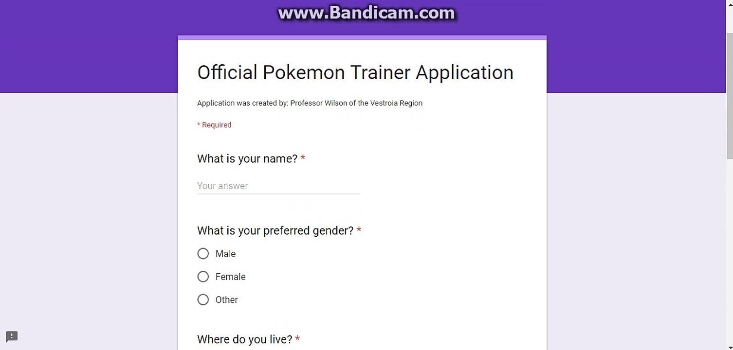Official Pokemon Trainer Application