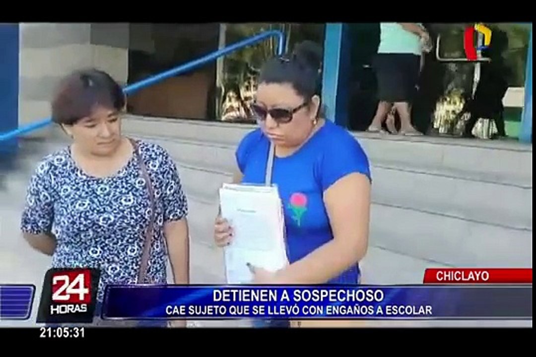 Chiclayo: capturan a sujeto que se llevó con engaños a escolar de 12 años