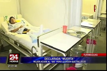 Yurimaguas: niegan atención a mujer porque fue declarada muerta desde 2012