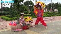 Lion Dance Drumming @ International Children's Day - Ku Bo Tập Luyện Đánh Trống Múa Lân - Ku Bo Đẹp Trai