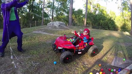 Spiderman vs Joker Crazy Clown Prank Swerweruperhero Fun in Real Life!