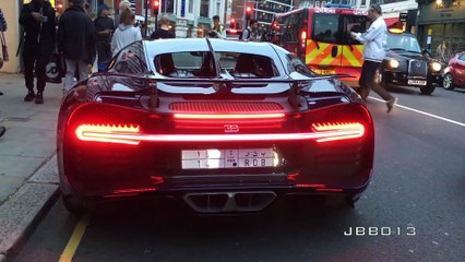 Arab Bugatti Chiron SOUND - Start up and Driving in London