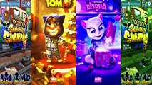 Kids cartoons My Talking Angela vs Talking Tom and Subway surf Colors Level 63 animated series,Cartoons animated anime game 2017