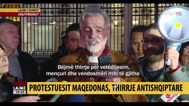 Thirrje antishqiptare në protestat kundër Qeverisë LSDM-BDI