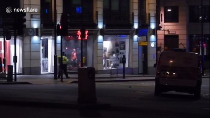 Scene at London Bridge after controlled explosion