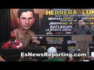 mauricio herrera and hank lundy post fight -  esnews boxing