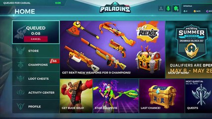 Paladins Gameplay 5-25 Carrying Kaleb (1of3)