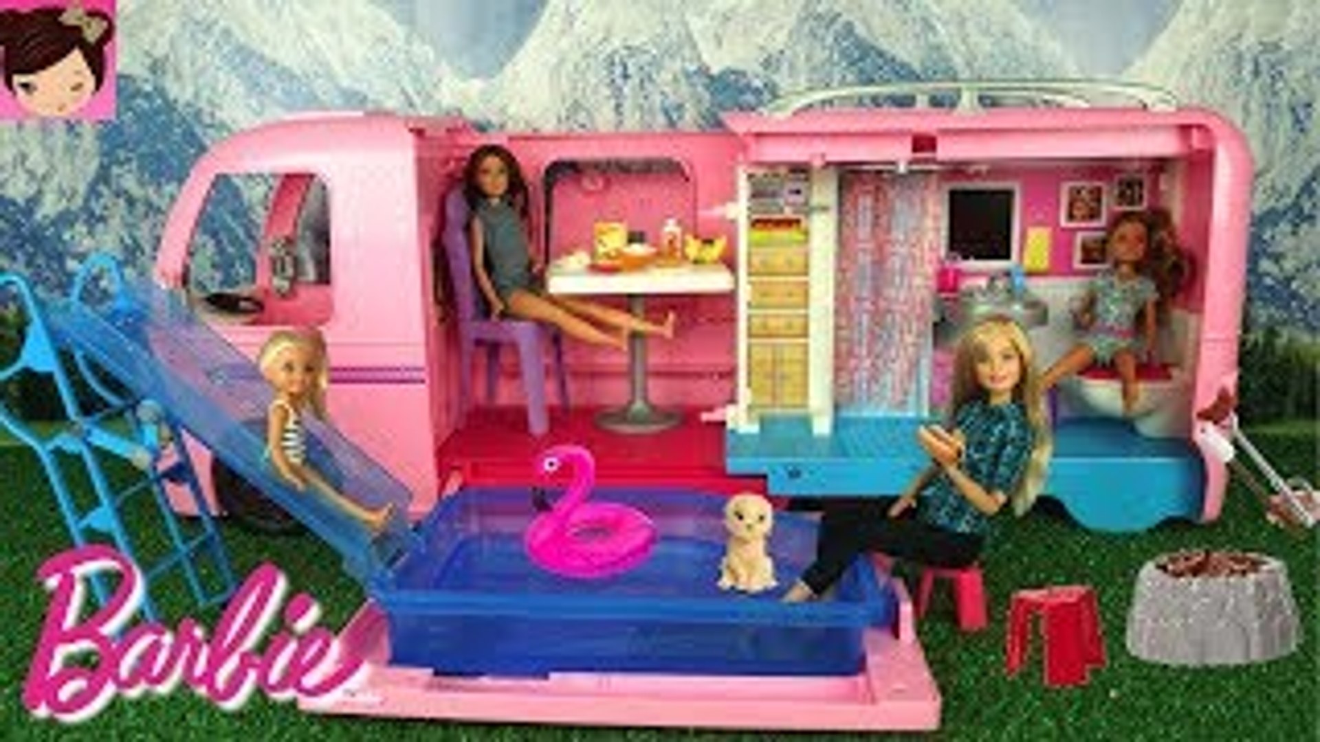 barbie camper van with hammock