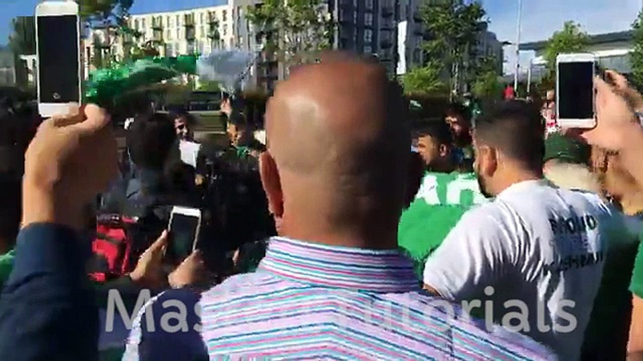 fight before match between pakistan india icc champions trophy -