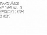 5x Compatible tinta cartuchos reemplazo for LEXMARK 150 XL BKCMY con LEXMARK S315 S415