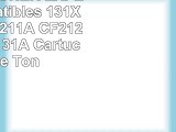 Pack de 5 TONER EXPERTE Compatibles 131X CF210X CF211A CF212A CF213A 131A Cartuchos de
