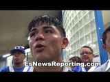 Boxing star joseph diaz jr after his win in Los Angeles - EsNews Boxing