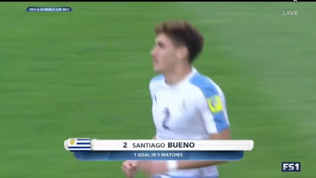 1-1 Santiago Bueno Goal HD - Portugal U20 vs Uruguay U20 04.06.2017 HD