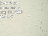 Prestige Cartridge CLP300  Pack de 5 cartuchos de tóner láser para Samsung