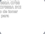 PerfectPrint  4 Compatible HP CF380A CF381A CF382A CF383A 312A Cartucho de tóner láser