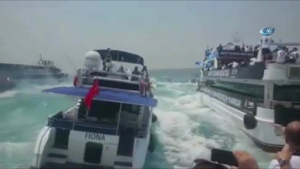 Şampiyonluk Kutlamasında Tekne Kazası