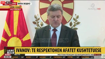 Ivanov refuzon Zaevin: Pengesë platforma shqiptare - Top Channel Albania - News - Lajme