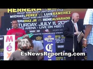 Herrera vs Lundy Faceoff and Weigh In - EsNews Boxing