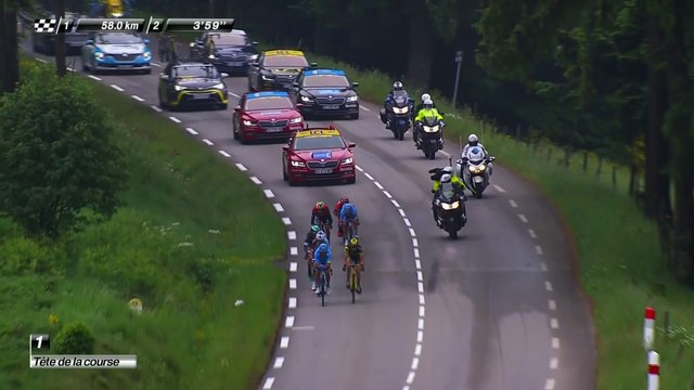 58 km restants / 58 km to go - Critérium du Dauphiné 2017