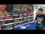 mauricio herrera and hank lundy push eachother at workout - EsNews boxing