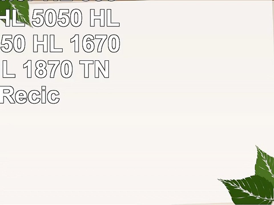 Tóner Brother  HL 5030 HL 5040  HL 5050 HL 5070 HL1650  HL 1670  HL 1850  HL 1870