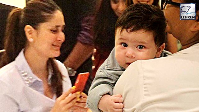 Kareenas Baby Taimur Poses Like A Pro At Tusshars Son Laksshyas Birthday Party