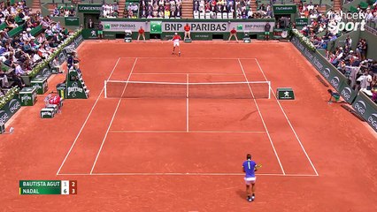Roland-Garros 2017 : Nadal est impitoyable avec Bautista Agut (1-6, 2-3)