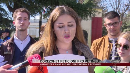 Dorëzohet peticioni pro Vetingut - News, Lajme - Vizion Plus