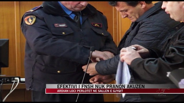 Efektivi i FNSH nuk pranon akuzën, përlotet në gjykatë - News, Lajme - Vizion Plus