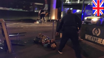 Van rampage and stabbing near London Bridge kills at least six