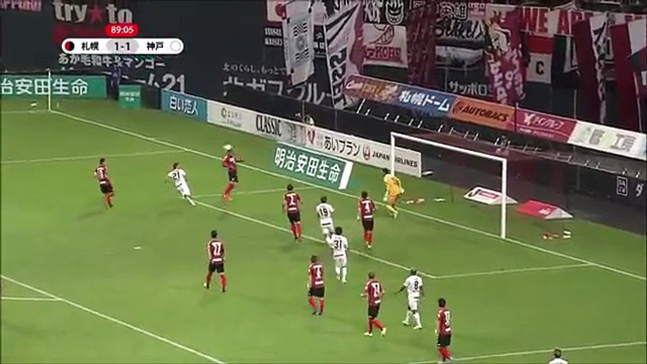 Consadole Sapporo 1:2 Vissel Kobe (Japanese J League. 4 June 2017)
