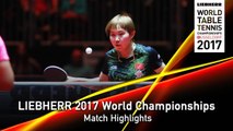 2017 World Championships Highlights I Liu Shiwen vs Zhu Yuling (1/2)