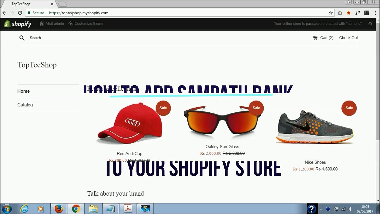 Add Sampath Bank Sri Lanka Payment Gateway to a Shopify Store